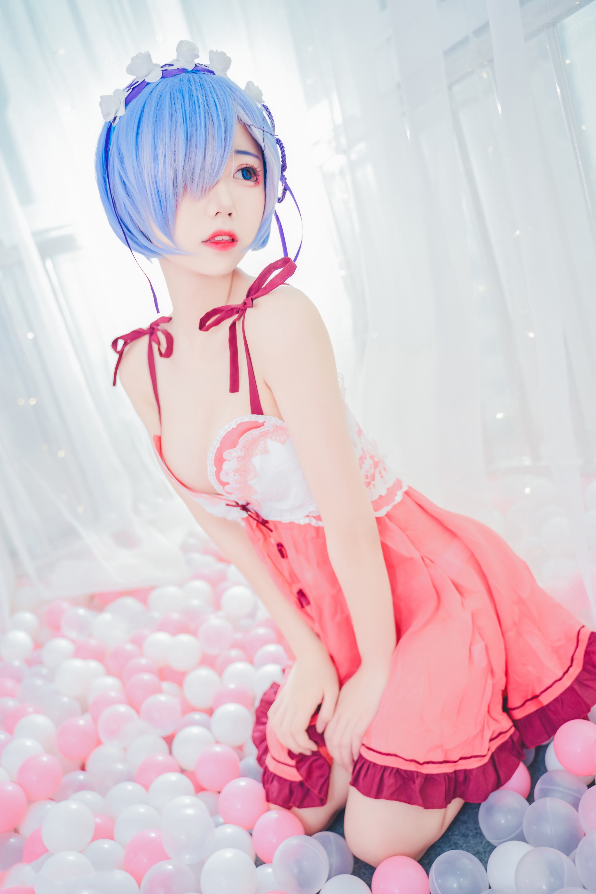 猫君君 - NO.001 _MaoJun 粉嫩嫩的雷姆 [40P]-XikXak